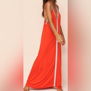 Brand New Pitusa Blood Orange Pima Sundress in Size Petite